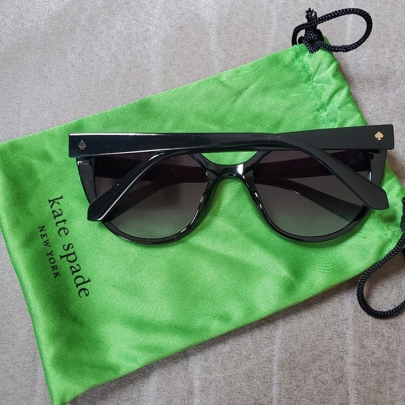 Kate Spade - Women's Samantha/S 8079O Black Cat Eye Sunglasses 54mm Black - Picture 4 of 12